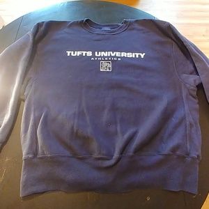 VTG Reverse Weave Tufts University sweater